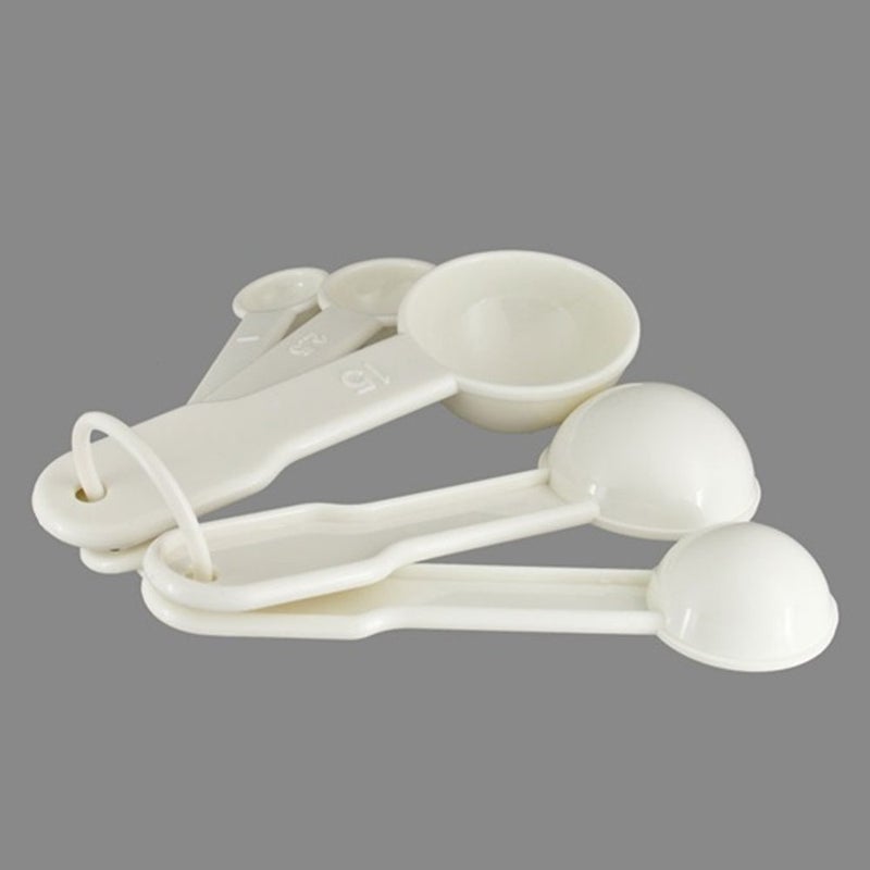 Bezall 5 in 1 White Plastic 1g 2.5g 5g 10g 15g Measuring Spoons Set Kitchen Baking Tools - Image 3